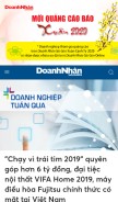 How doanhnhansaigon.vn looks like on a mobile device such as an iPhone.