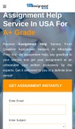 How doassignmenthelp.com looks like on a mobile device such as an iPhone.