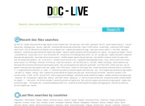 How doc-live.com looks like on a tablet such as an iPad.