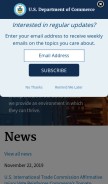 How doc.gov looks like on a mobile device such as an iPhone.