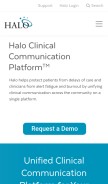 How dochalo.com looks like on a mobile device such as an iPhone.