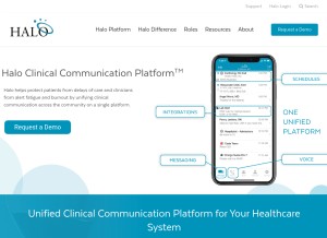How dochalo.com looks like on a tablet such as an iPad.