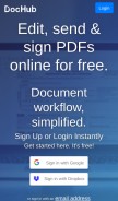 How dochub.com looks like on a mobile device such as an iPhone.