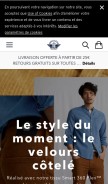 How dockers.com looks like on a mobile device such as an iPhone.