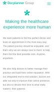 How docplanner.com looks like on a mobile device such as an iPhone.