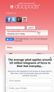 How docpods.com looks like on a mobile device such as an iPhone.
