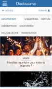 How doctissimo.fr looks like on a mobile device such as an iPhone.