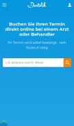 How doctolib.de looks like on a mobile device such as an iPhone.