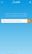 How doctolib.fr looks like on a mobile device such as an iPhone.