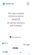 How doctor.com looks like on a mobile device such as an iPhone.