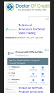 How doctorofcredit.com looks like on a mobile device such as an iPhone.