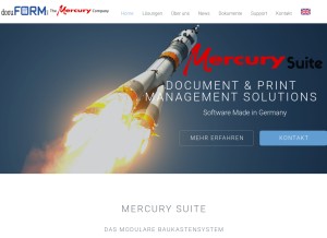 How docuform.de looks like on a tablet such as an iPad.