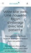 How docvadis.fr looks like on a mobile device such as an iPhone.