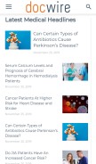 How docwirenews.com looks like on a mobile device such as an iPhone.
