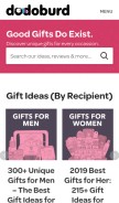 How dodoburd.com looks like on a mobile device such as an iPhone.