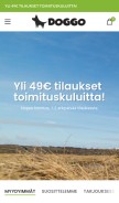 How doggo.fi looks like on a mobile device such as an iPhone.