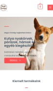 How dogledesign.hu looks like on a mobile device such as an iPhone.