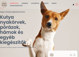 How dogledesign.hu looks like on a tablet such as an iPad.