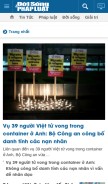 How doisongphapluat.com looks like on a mobile device such as an iPhone.