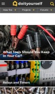 How doityourself.com looks like on a mobile device such as an iPhone.