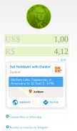 How dolarhoje.com looks like on a mobile device such as an iPhone.