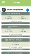 How dolarsi.com looks like on a mobile device such as an iPhone.