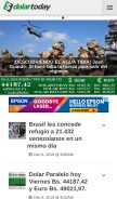How dolartoday.com looks like on a mobile device such as an iPhone.