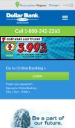 How dollar.bank looks like on a mobile device such as an iPhone.