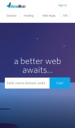 How domainesia.com looks like on a mobile device such as an iPhone.