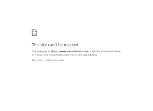 How domaintools.com looks like on a tablet such as an iPad.