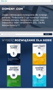 How domeny.com looks like on a mobile device such as an iPhone.
