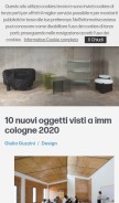 How domusweb.it looks like on a mobile device such as an iPhone.
