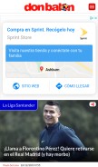 How donbalon.com looks like on a mobile device such as an iPhone.