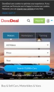 How donedeal.ie looks like on a mobile device such as an iPhone.