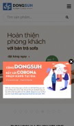 How dongsuh.vn looks like on a mobile device such as an iPhone.