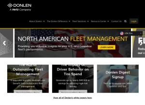 How donlen.com looks like on a tablet such as an iPad.
