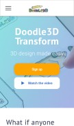 How doodle3d.com looks like on a mobile device such as an iPhone.