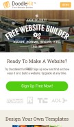 How doodlekit.com looks like on a mobile device such as an iPhone.