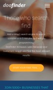 How doofinder.com looks like on a mobile device such as an iPhone.