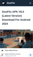 How dooflix.download looks like on a mobile device such as an iPhone.