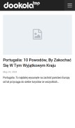 How dookola.top looks like on a mobile device such as an iPhone.