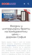How doormann.bg looks like on a mobile device such as an iPhone.