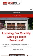 How doormaster.ca looks like on a mobile device such as an iPhone.