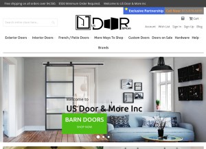 How doornmore.com looks like on a tablet such as an iPad.