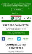 How dopdf.com looks like on a mobile device such as an iPhone.