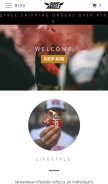 How dopeangels.com looks like on a mobile device such as an iPhone.