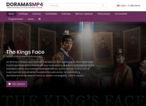 How doramasmp4.com looks like on a tablet such as an iPad.