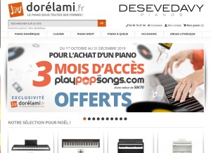 How dorelami.fr looks like on a tablet such as an iPad.