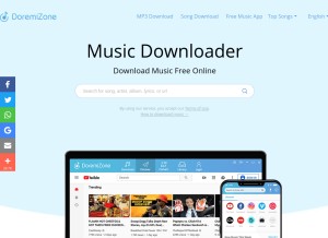 How doremizone.com looks like on a tablet such as an iPad.