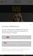 How dorothyperkins.com looks like on a mobile device such as an iPhone.